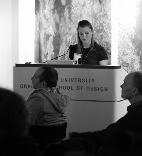 Katharyn Hurd presenting at Harvard GSD