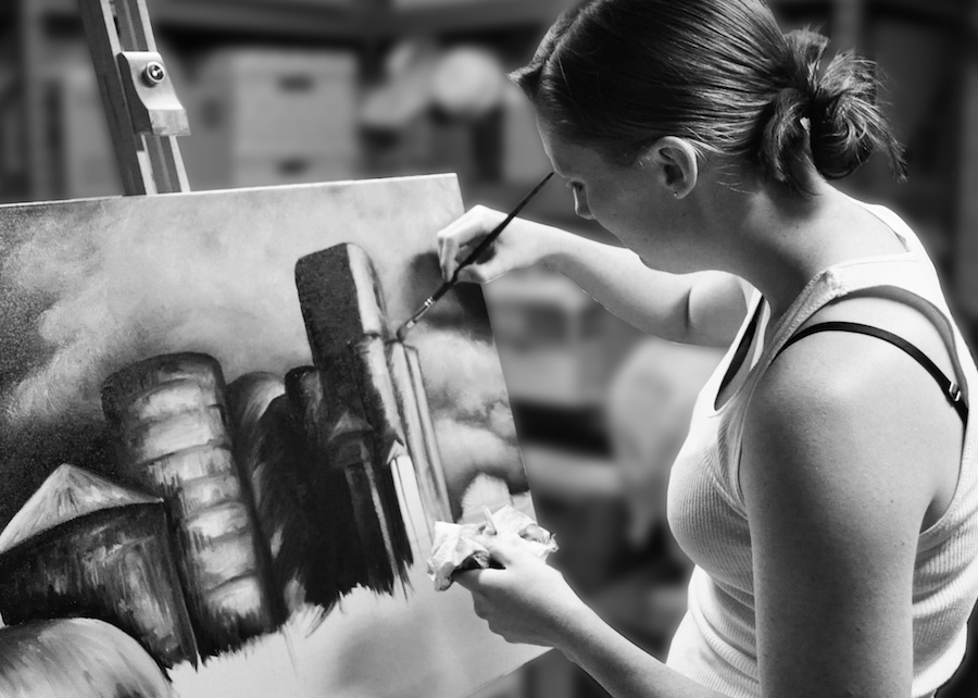 Katharyn Hurd painting